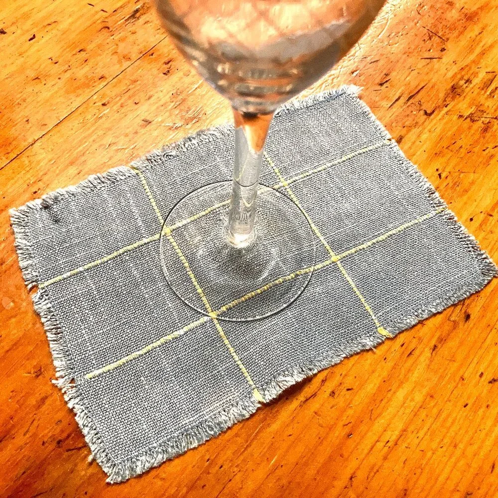 Set of 6 Vintage MCM Handwoven Cocktail Mats